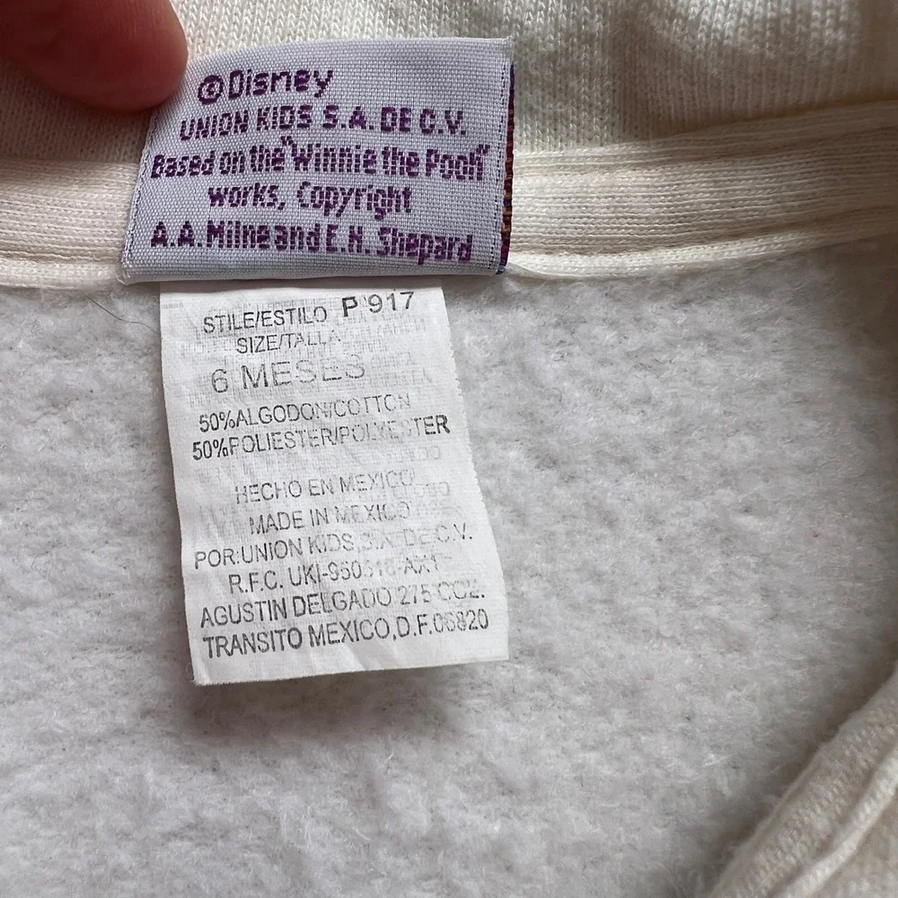 Vintage Winnie the Pooh Baby Bundle Sleeper Bodysuits Blanket Set White Yellow
